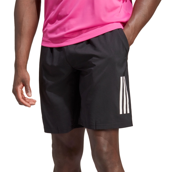 Men's Tennis Shorts adidas Club 3 Stripes 8in Shorts  Black HS3253