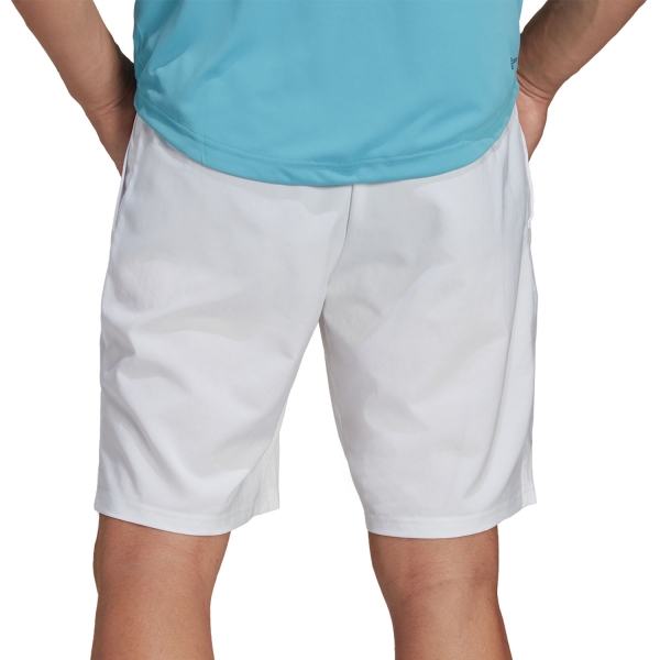 adidas Club 3 Stripes 7in Pantaloncini - White