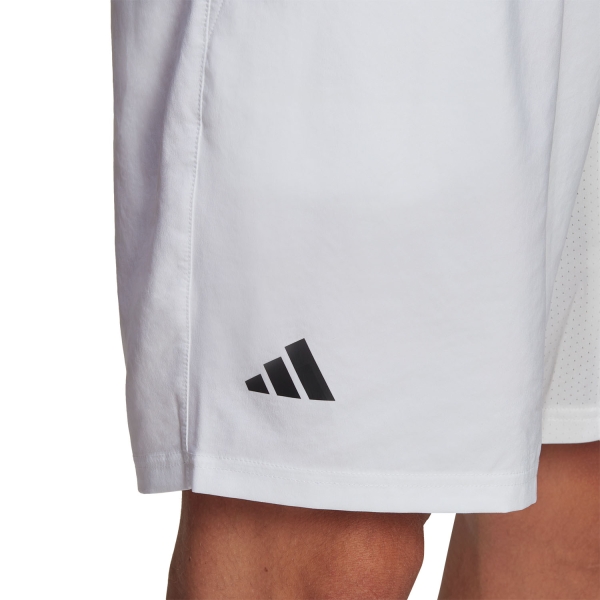 adidas Club 3 Stripes 8in Shorts - White