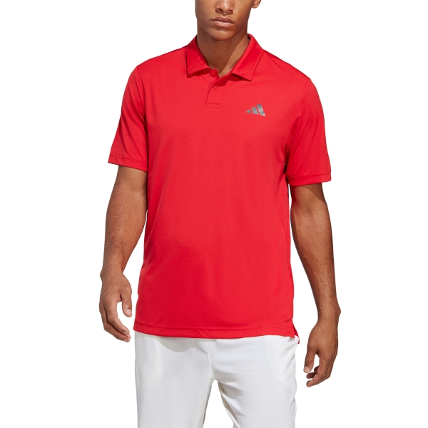 Men's Tennis Polo adidas Club Logo Polo  Better Scarlet HT4424