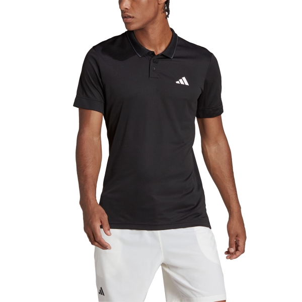Polo Tennis Uomo adidas adidas FreeLift Polo  Black  Black HS3316