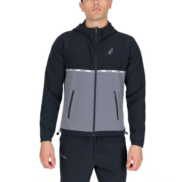 Giacche da Tennis Uomo Australian Australian Flexit Chaqueta  Grigio Acciaio  Grigio Acciaio LSUGC0025963