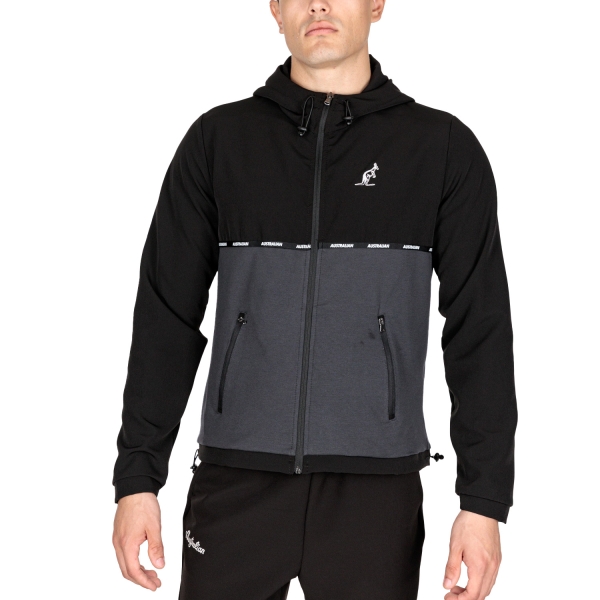 Giacche da Tennis Uomo Australian Australian Flexit Jacket  Grigio Titanio  Grigio Titanio LSUGC0025091