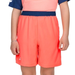 Babolat Play 5in Pantaloncini Bambino - Fluo Strike/Estate Blue