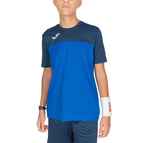 Tennis Polo and Shirts Boy Joma Winner TShirt Boys  Blue/Navy 100946.703