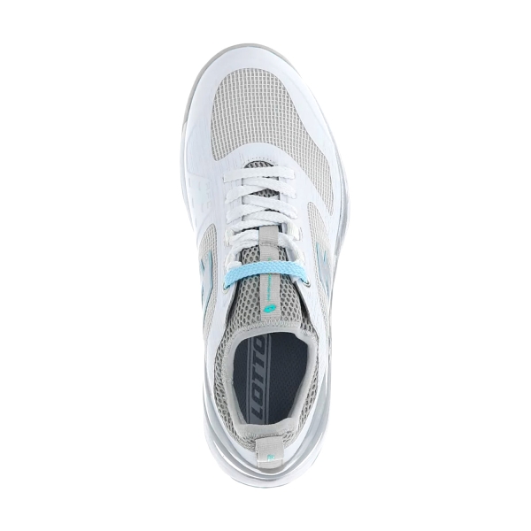 Lotto Mirage 200 Clay - All White/Green 929c/Quicksilver