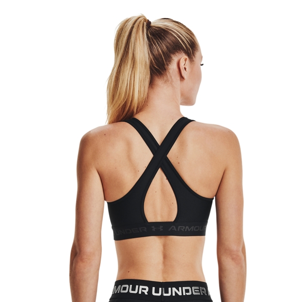 Under Armour Crossback Mid Sports Bra - Black