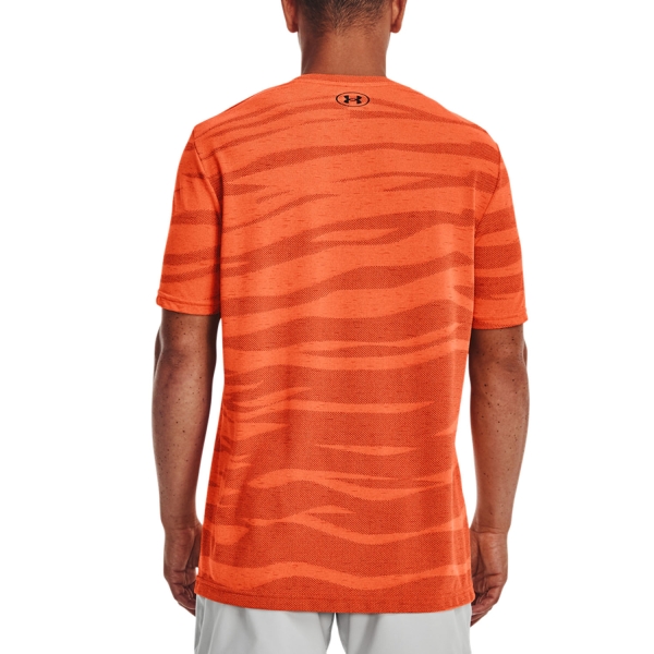 Under Armour Seamless Wave Camiseta - Orange Blast/Black