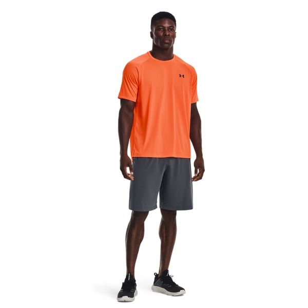 Under Armour Tech 2.0 Novelty Men's Tennis T-Shirt Orange Blast