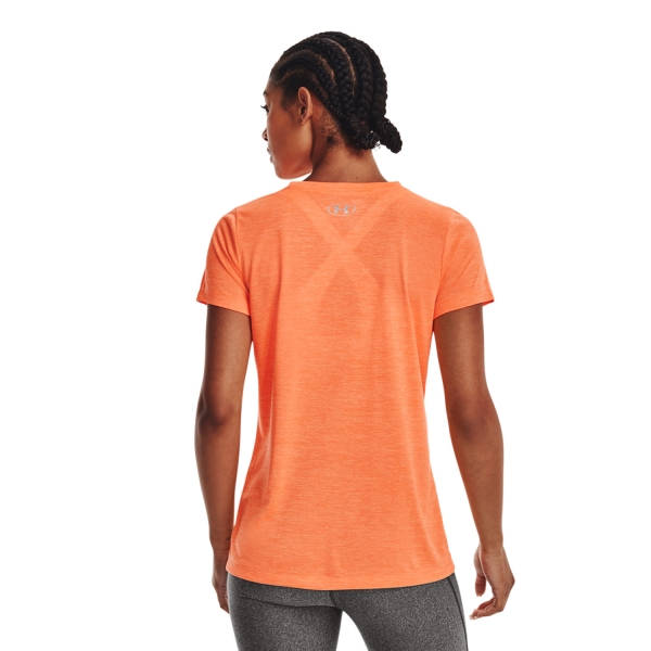 Under Armour Tech Twist Women's Tennis T-Shirt - Orange Blast