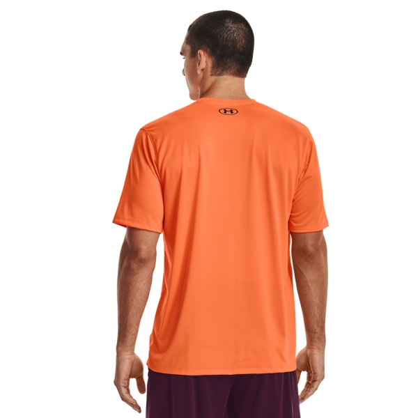 Under Armour Tech Vent Men's Tennis T-Shirt - Orange Blast/Black