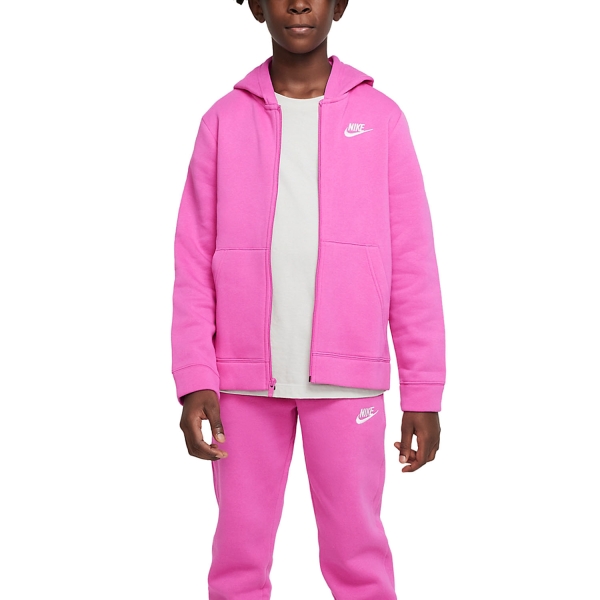 Boy Tracksuit and Hoodie Nike Core Suit Boy  Active Fuchsia/White BV3634623