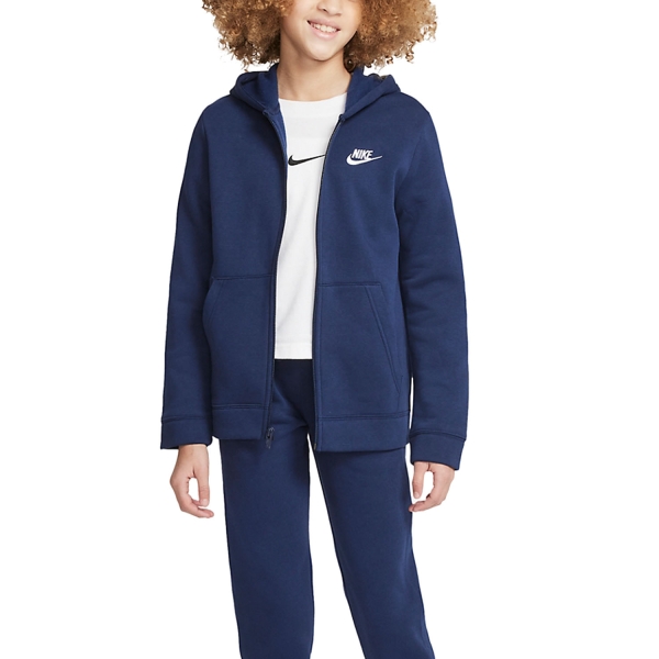 Boy Tracksuit and Hoodie Nike Core Suit Boy  Midnight Navy/White BV3634410