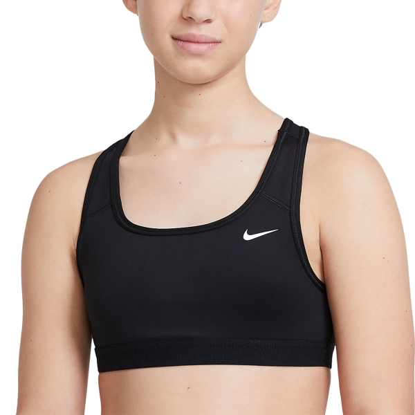 NIKE Dri-FIT Swoosh Sports Bra (DM0580-010, XL, Black, White) in Ahmedabad  at best price by Royal Choice - Justdial