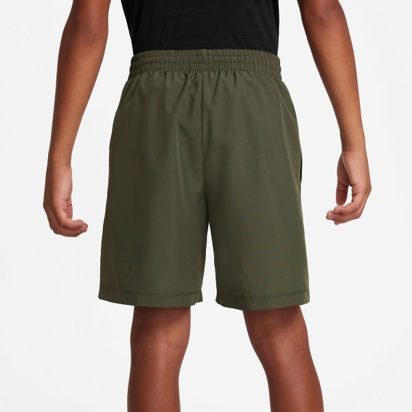 Nike Dri FIT Icon 6in Boy s Tennis Shorts Cargo Khaki White