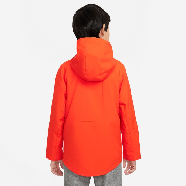 Nike Dri-Fit Woven Boy'S Tennis Jacket - Picante Red/White