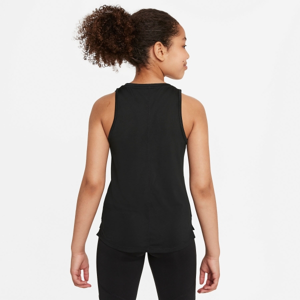 Nike Dri-FIT One Top Niña - Black/White