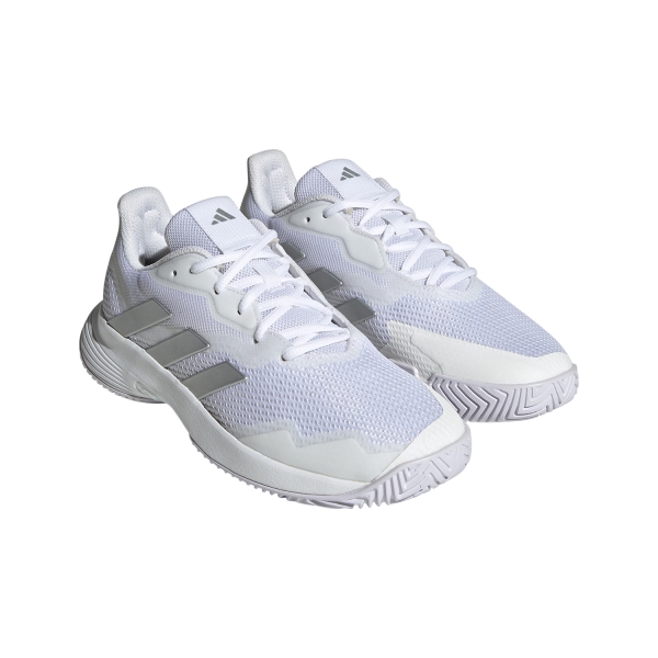 adidas Courtjam Control - Cloud White/Silver Metallic