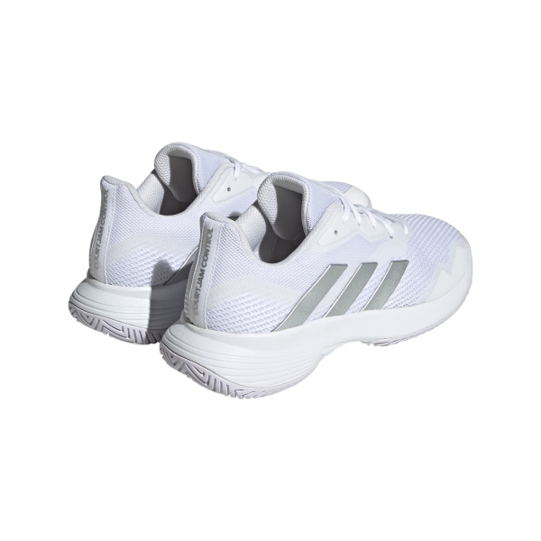 adidas Courtjam Control - Cloud White/Silver Metallic