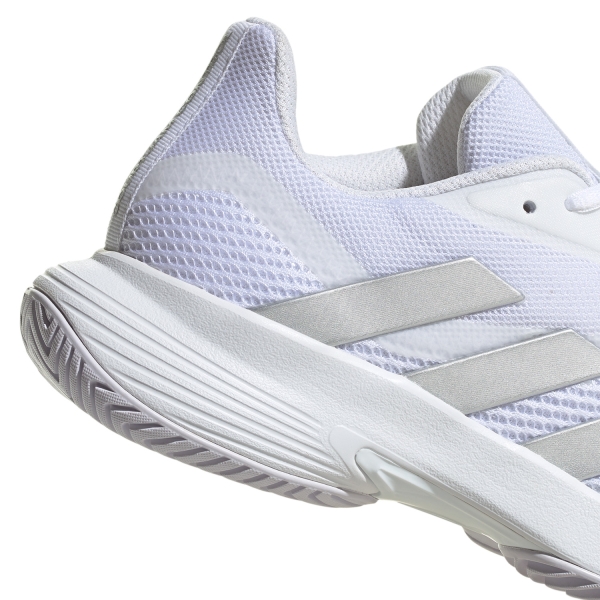 adidas Courtjam Control - Cloud White/Silver Metallic