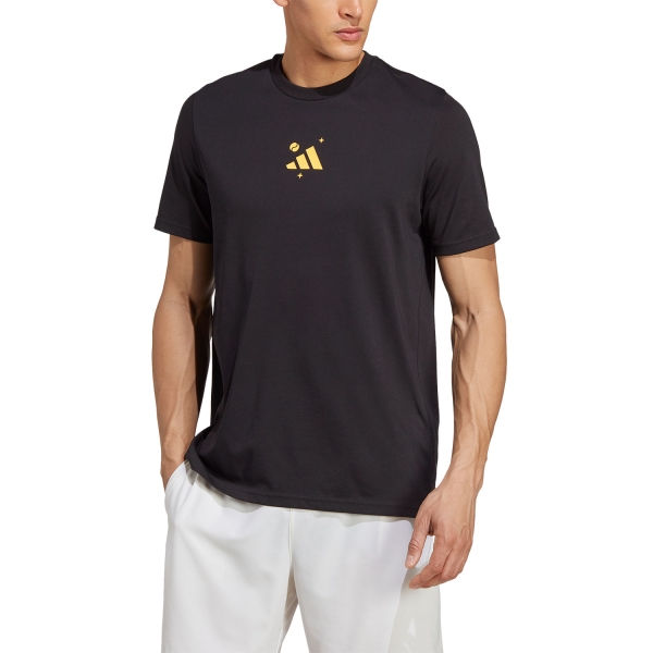Camisetas de Tenis Hombre adidas Graphic Camiseta  Black HZ5719