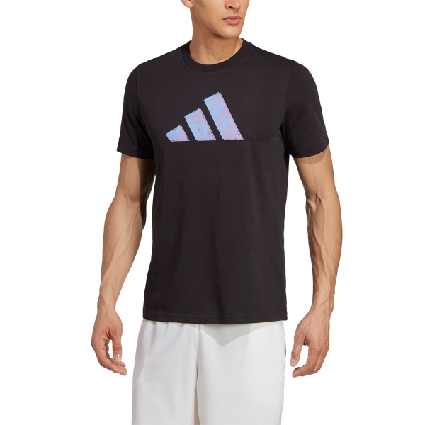 Camisetas de Tenis Hombre adidas Performance Camiseta  Black/Purple HT5220