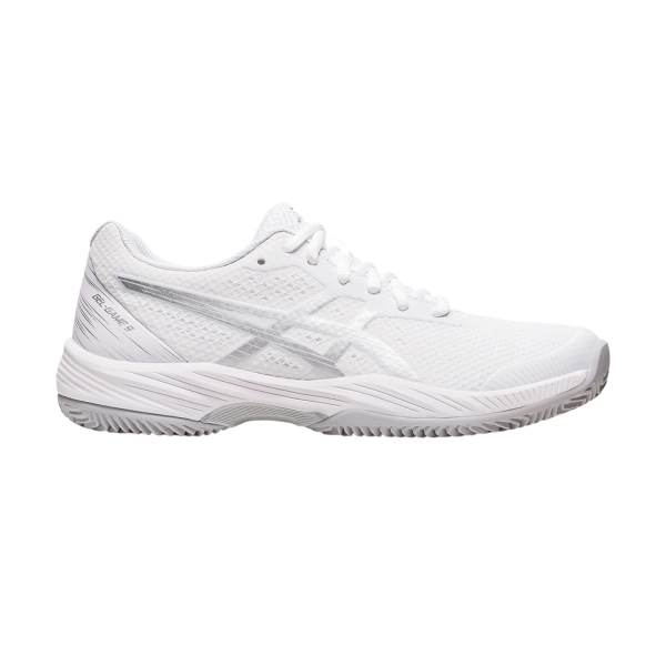 Calzado Tenis Mujer Asics Gel Game 9 Clay/OC  White/Pure Silver 1042A217100