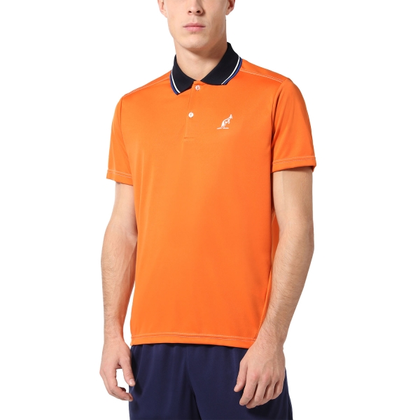 Polo Tennis Uomo Australian Australian Ace Technical Polo  Orange/Blu  Orange/Blu TEUPO0003155