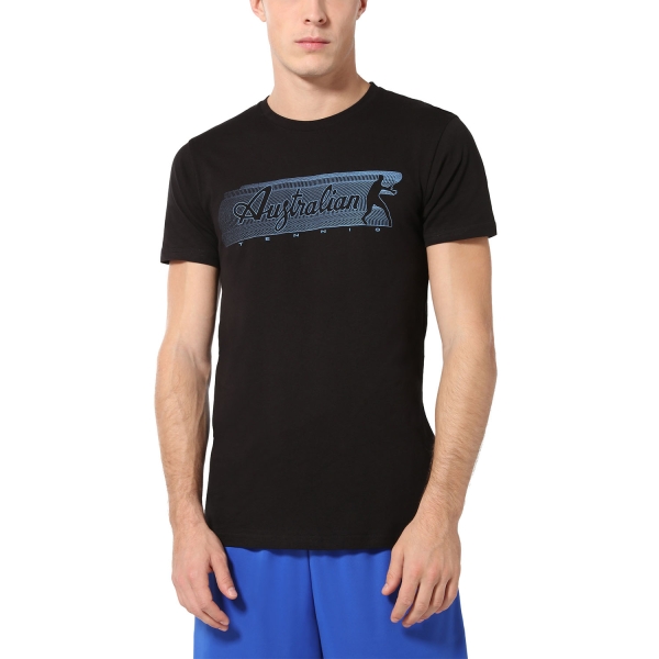 Maglietta Tennis Uomo Australian Australian Gradient TShirt  Nero  Nero TEUTS0055003