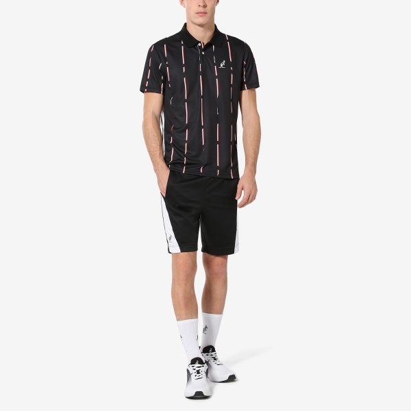 Australian Stripe Ace Polo - Nero