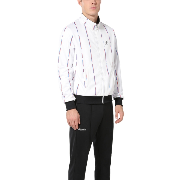 Men's Tennis Suit Australian Stripe Double Tracksuit  Bianco TEUTU0017002
