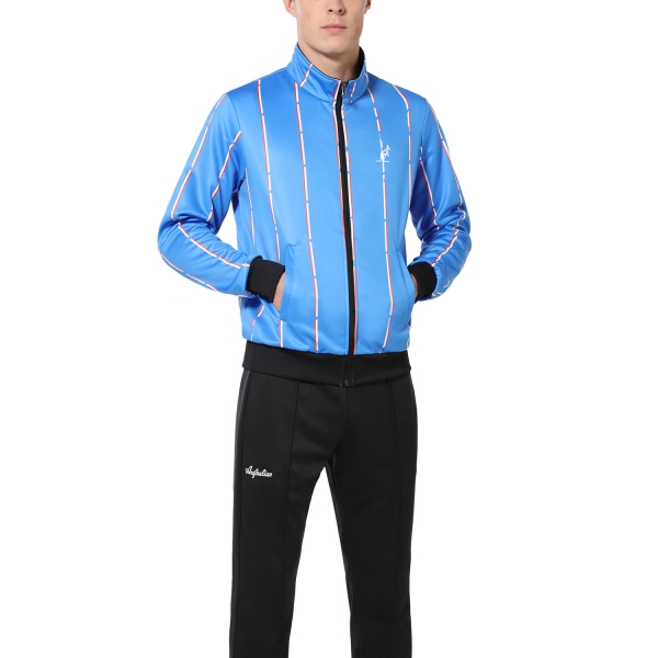 Tute Tennis Uomo Australian Australian Stripe Double Tracksuit  Blu Zaffiro  Blu Zaffiro TEUTU0017809