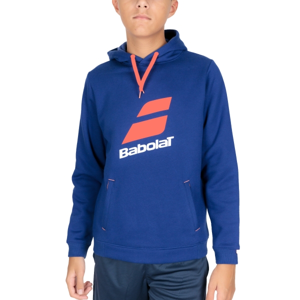 Babolat Exercise Logo Hoodie Boy Estate Blue