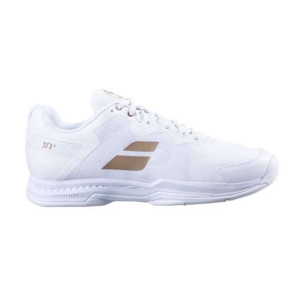 Women`s Tennis Shoes Babolat SFX3 Wimbledon All Court  White/Gold 31S238851070