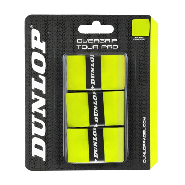 Accessori Padel Dunlop Tour Pro x 3 Overgrip  Yellow 623799