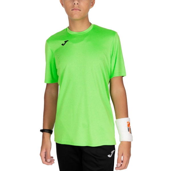 Joma Combi Camiseta de Tenis Niño - Fluo Green/Black