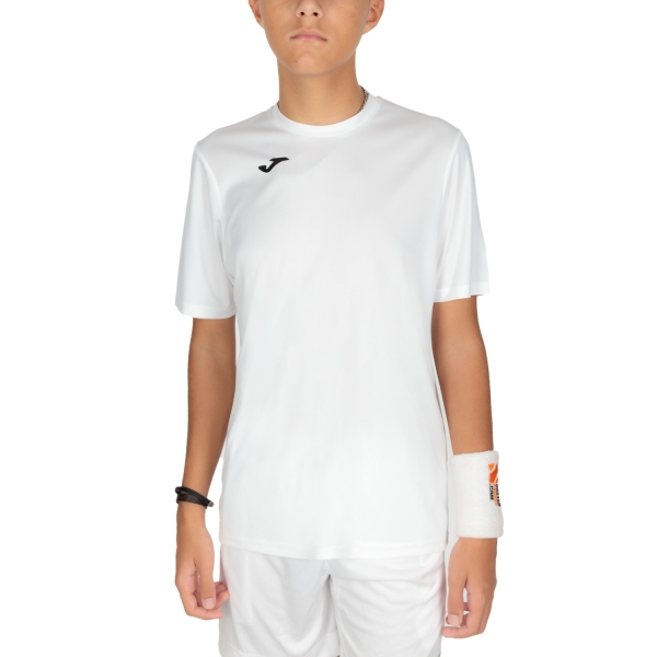 Tennis Polo and Shirts Boy Joma Combi TShirt Boy  White/Black 100052.200