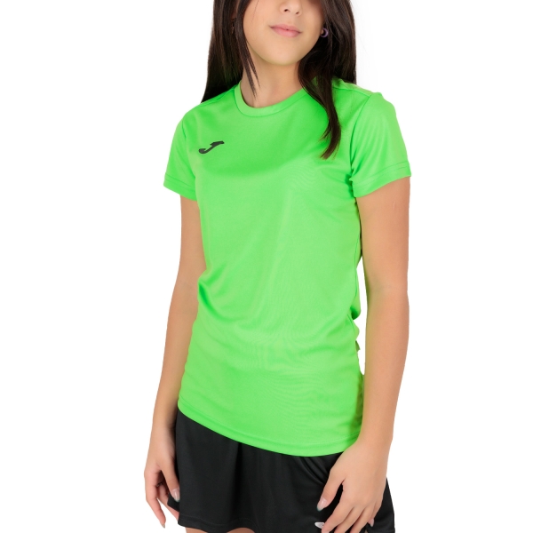 Top y Camisetas Niña Joma Combi Camiseta Nina  Green Fluor 900248.020