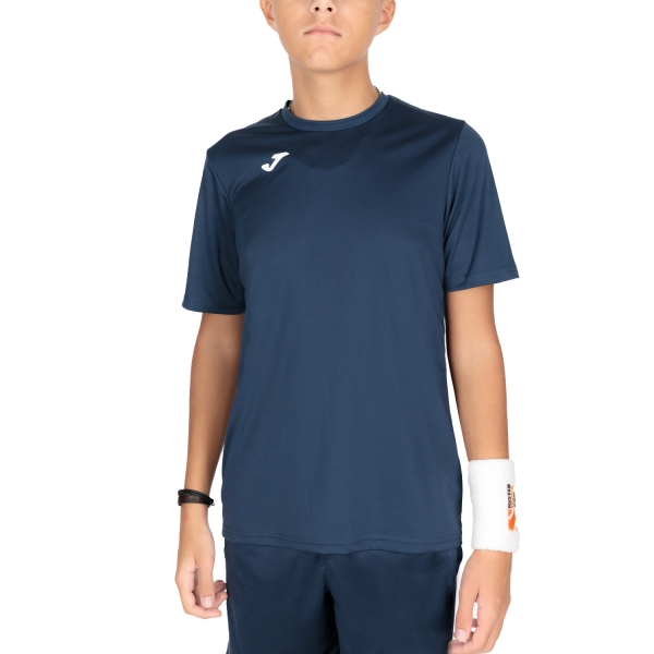 Tennis Polo and Shirts Boy Joma Combi TShirt Boy  Navy/White 100052.331