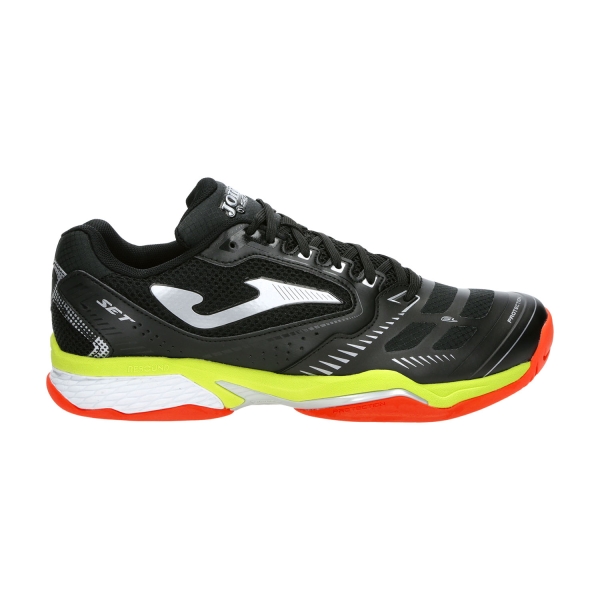 Men`s Tennis Shoes Joma Set  Black/Lemon Fluor TSETW2201T