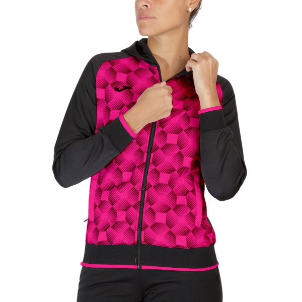 Tennis Women's Jackets Joma Supernova III Jacket  Black/Fluor Pink 901430.118