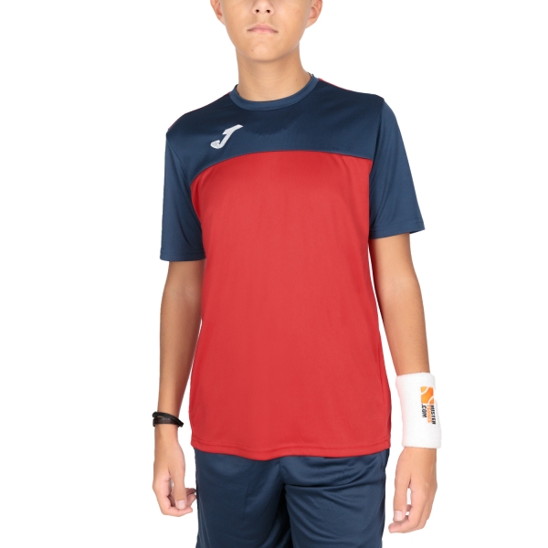 Polo y Camiseta de Tenis Niño Joma Winner Camiseta Nino  Red/Navy 100946.603