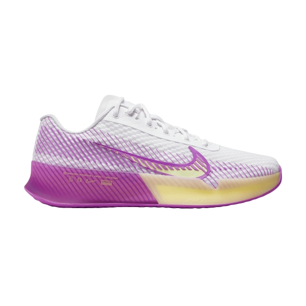 Women`s Tennis Shoes Nike Court Air Zoom Vapor 11 HC  White/Citron Tint/Fuchsia Dream/Black DR6965101