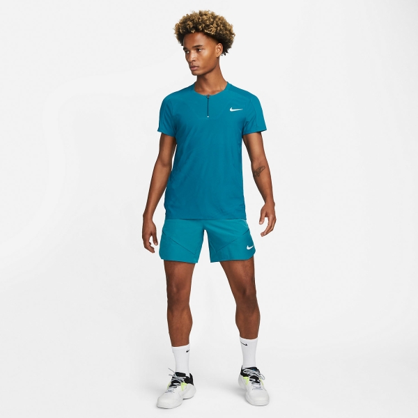 Nike Court Dri-FIT ADV Slam Men's Tennis Polo Green Abyss/White