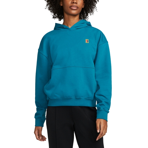 Women's Tennis Shirts and Hoodies Nike Court Heritage Hoodie  Green Abyss DC3580301