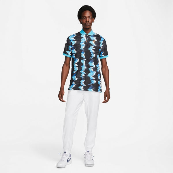 Nike Court Printed Polo - Baltic Blue