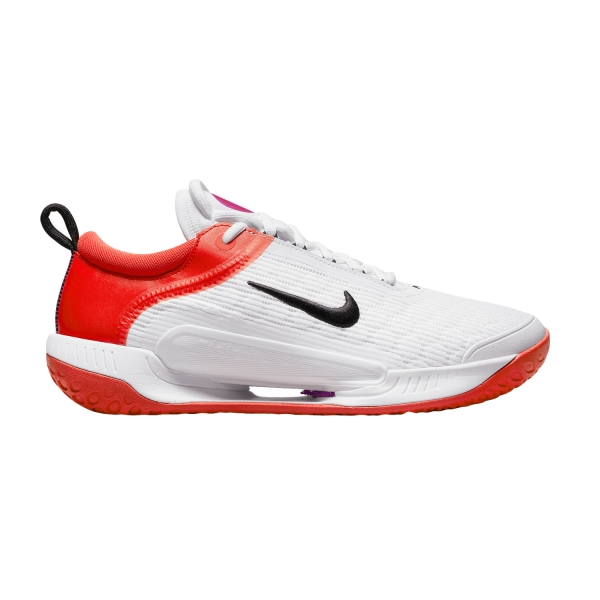 Scarpe Tennis Uomo Nike Court Zoom NXT HC  White/Black/Picante Red/Fuchsia Dream DV3276100