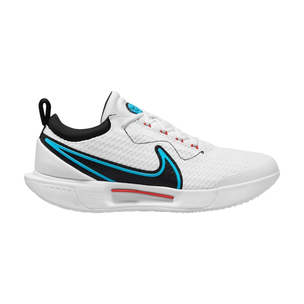 Men`s Tennis Shoes Nike Court Zoom Pro HC  White/Black/Baltic Blue/Picante Red DV3278101