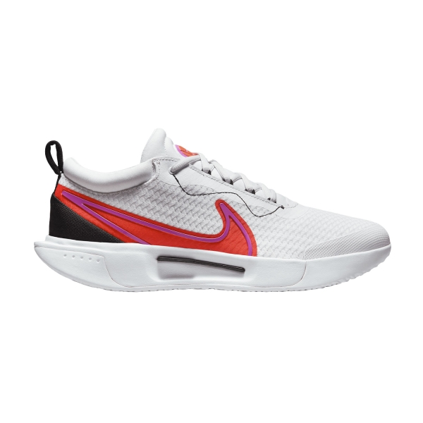 Men`s Tennis Shoes Nike Court Zoom Pro HC  White/Picante Red/Black/Fuchsia Dream DV3278100
