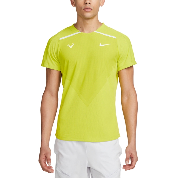 Men's Tennis Shirts Nike DriFIT ADV Rafa TShirt  Bright Cactus/White DD8540308